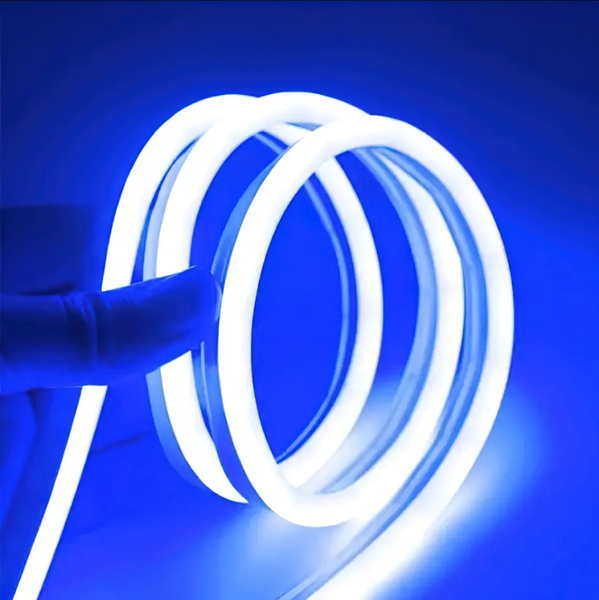 Гнучка силіконова LED-стрічка Neon 5 м 12V синя eve1273 фото