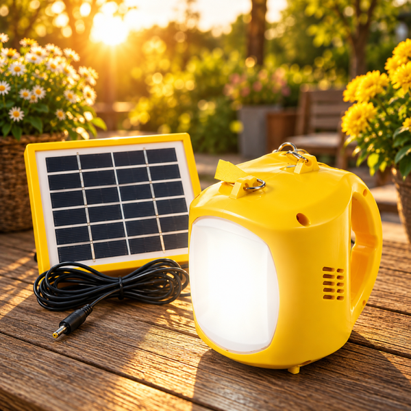 Аккумуляторный LED-фонарь Power Master с солнечной панелью и USB eve2020 фото