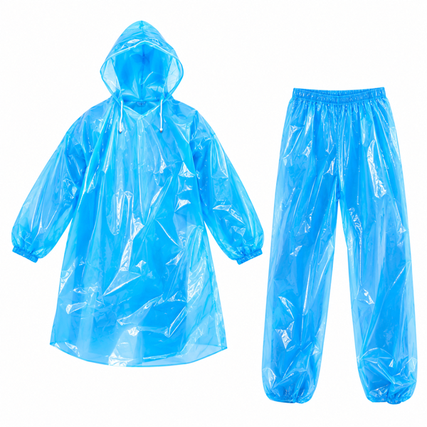 Дощовик Raincoat Set комплект плащ і штани, голубий eve1924 фото