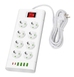 Мережевий фільтр-подовжувач QL-1115u 8 розеток 4-USB 2-Type-C білий 900000000033IMP фото 1