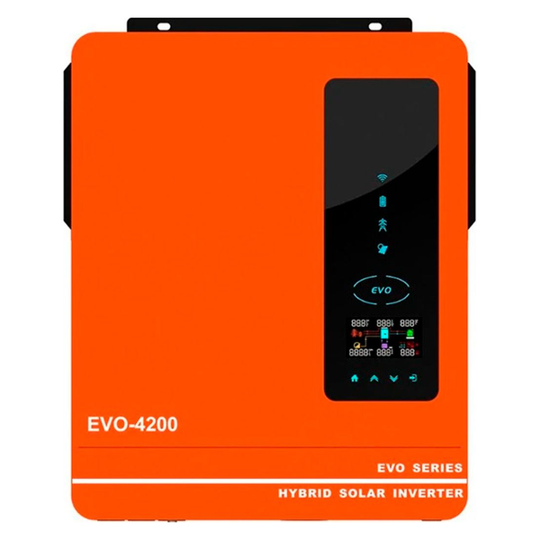 Гибридный инвертор ANERN AN-SCI-EVO-4200, 4200 Вт, 24 В, MPPT 120 А, чистая синусоида eve1343 фото