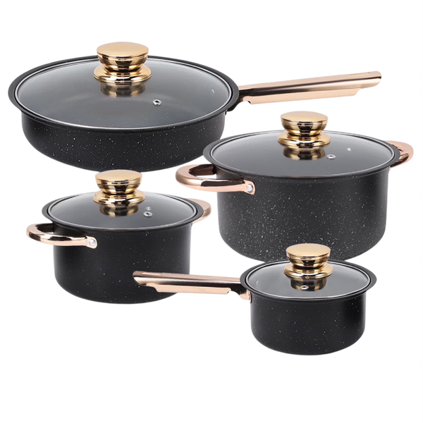 Набор посуды COOKWARE SET G-A12 с керамическим покрытием 8 предметов eve2101 фото