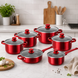 Набор посуды COOKWARE SET G-A10 из нержавеющей стали 12 предметов eve2102 фото 5