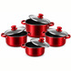 Набор посуды COOKWARE SET G-A10 из нержавеющей стали 12 предметов eve2102 фото 2