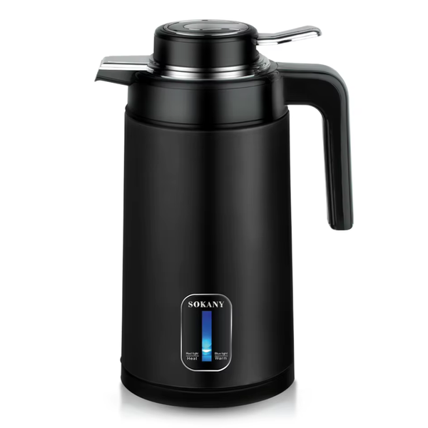 Электрочайник Sokany SK-09042 2 л 1500 Вт с поддержанием температуры, черный eve1870 фото