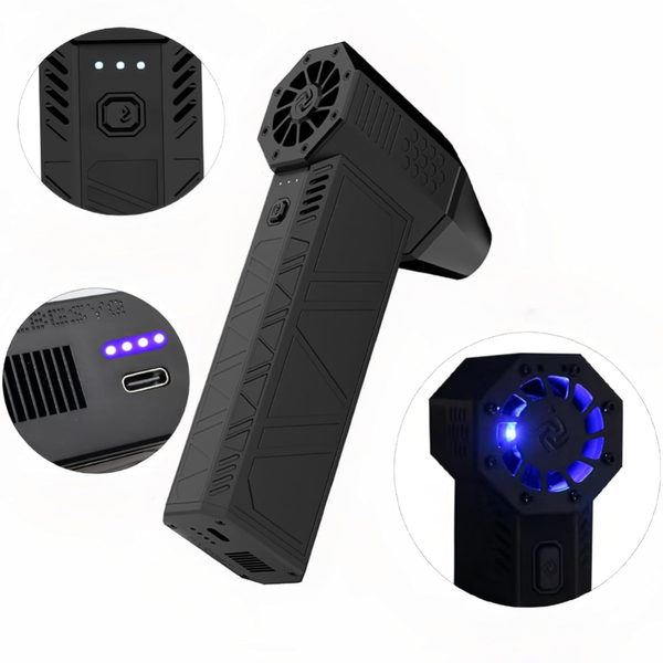 Ручний акумуляторний міні-турбовентилятор Turbo Jet Fan X3 eve1384 фото