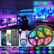 Світлодіодна LED стрічка RGB 5 м USB 5V з пультом і Bluetooth керуванням для підсвітки кімнати eve1296 фото 2