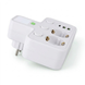 Мережевий адаптер з вимикачем і нічник QL-1137u 10A 2 розетки 2-USB 1-Type-C білий 900000000041IMP фото 3