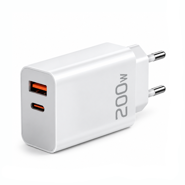Сетевое зарядное устройство 200W USB-A/Type-C с кабелем USB to Type-C eve1983 фото