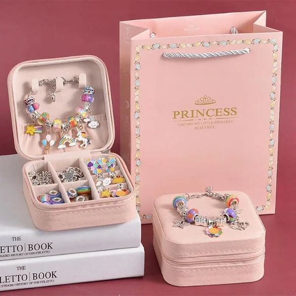 Дитячий набір для творчості PRINCESS &mdash; комплект для плетіння браслетів 68 елементів eve1097 фото