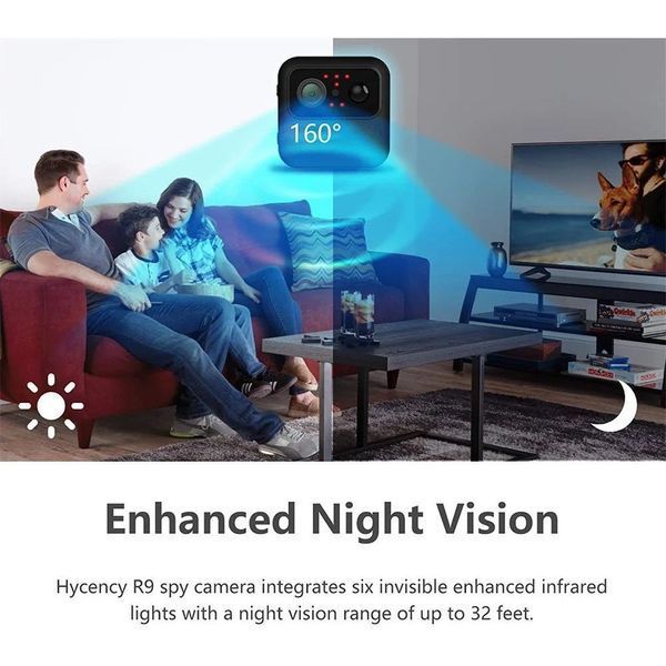 Мини IP-камера R9 4K Wi-Fi с ночным видением и удалённым доступом eve1089 фото