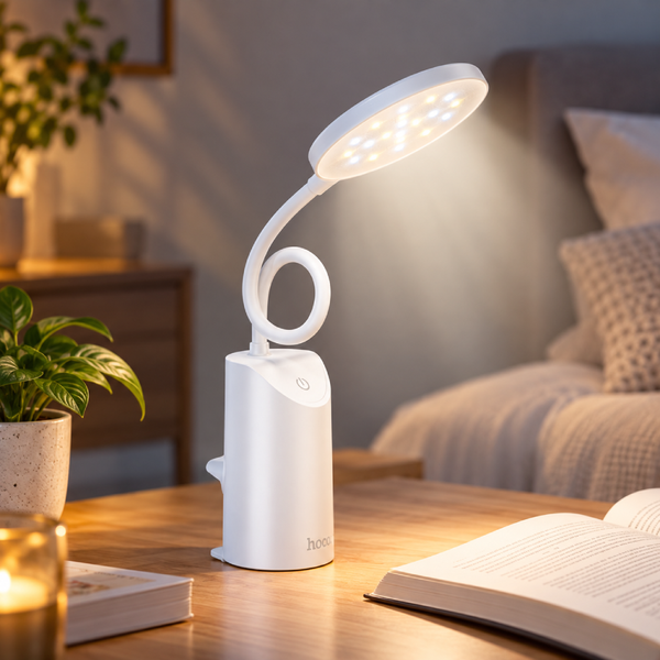 Настільна LED-лампа Hoco HX10 з акумулятором 1200 мА&middot;г eve2039 фото