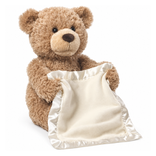 Інтерактивна іграшка музичний ведмедик Peekaboo Bear з ковдрою 33 см eve2013 фото