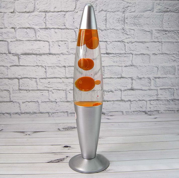 Настольный светильник Лавовая лампа 34 см &mdash; ночник с оранжевой подсветкой eve1196 фото
