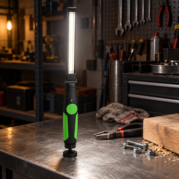 Аккумуляторный LED-фонарь Work Lights 360&deg; с магнитом зелёный eve2041 фото