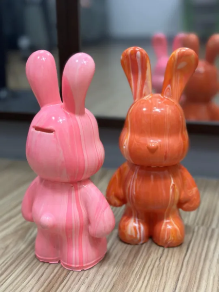 Флюїдний медведик Fluid Rabbit 33 см набір для творчості з фарбами 4 кольори eve1309 фото