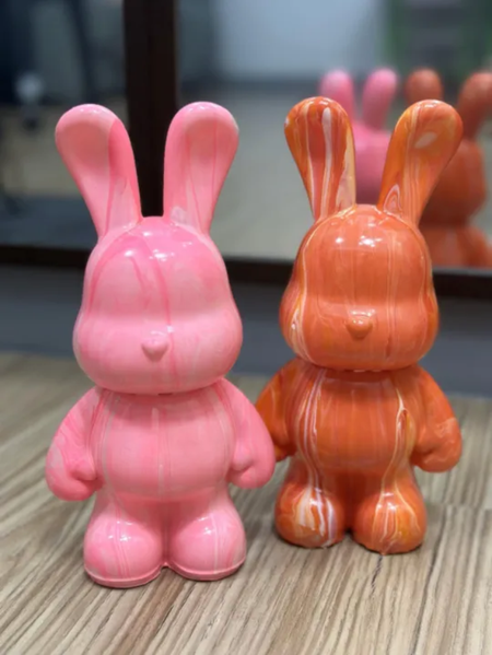 Флюїдний медведик Fluid Rabbit 33 см набір для творчості з фарбами 4 кольори eve1309 фото