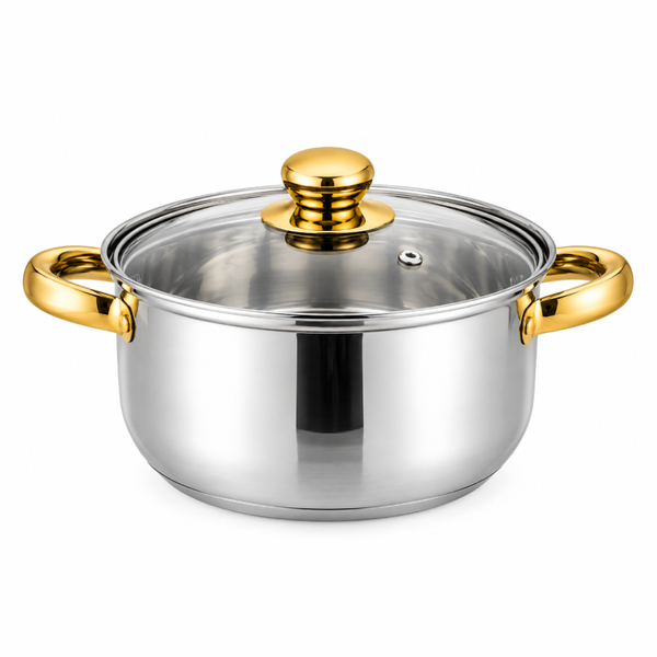 Набір каструль SOUP POT G-A11 з нержавіючої сталі 5 каструль з кришками eve2116 фото
