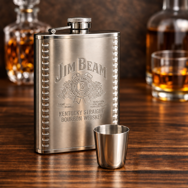Подарунковий набір 5 в 1 з флягою Jim Beam 255 мл eve1993 фото