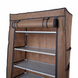 Складной тканевый шкаф-стеллаж для обуви Shoe Cabinet 9 полок 160&times;60&times;30 см коричневый eve1310 фото 6