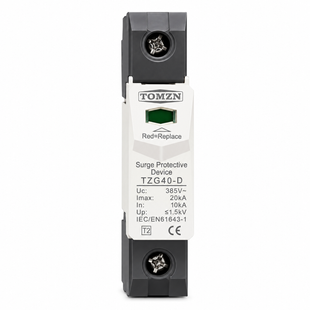 Пристрій захисту від імпульсних перенапруг TOMZN TZG40-D 1P 10-20kA AC 385V 900000000093IMP фото