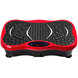 Віброплатформа для фітнесу та тренувань з еспандерами та пультом ДК, червона eve1852 фото 2