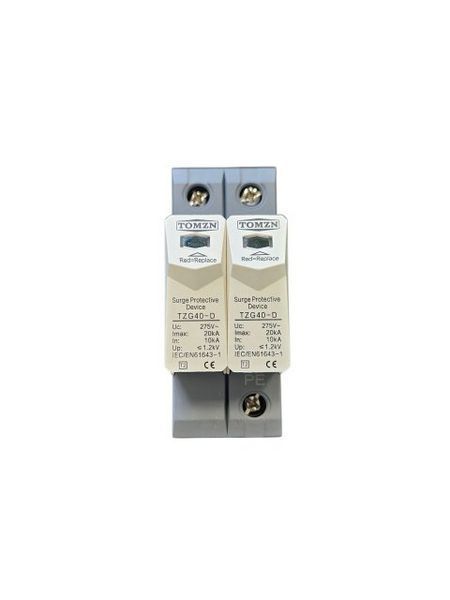 Устройство защиты от импульсных перенапряжений TOMZN TZG40-D 2P 10-20kA AC 270V 900000000094IMP фото