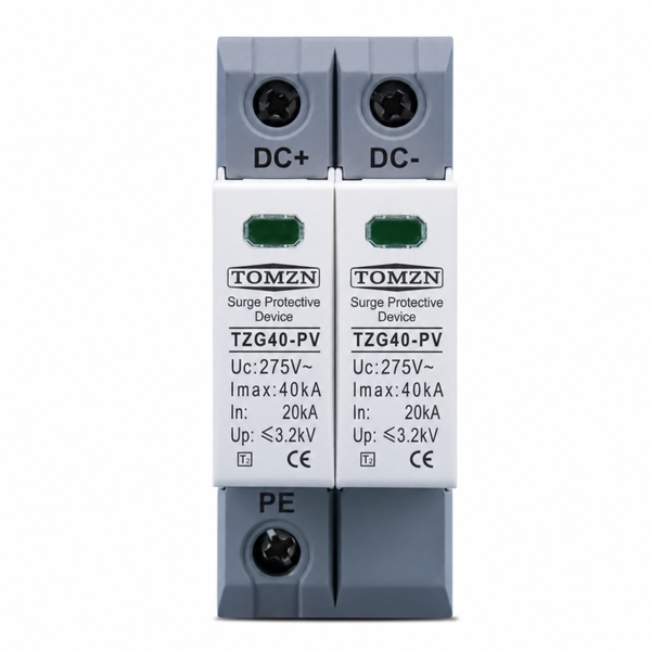 Устройство защиты от импульсных перенапряжений TOMZN TZG40-D 2P 10-20kA AC 270V 900000000094IMP фото