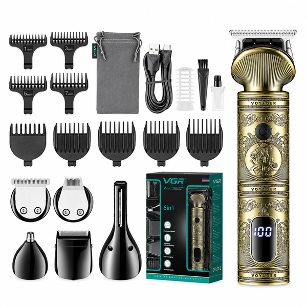 Многофункциональная машинка для стрижки VRG V-106 6 в 1 с USB зарядкой eve2121 фото