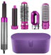 Фен-щітка мультистайлер Hot Air Styler 5 в 1 з насадками для укладки завивки і об'єму волосся в фіолетовому кейсі eve1248 фото 1