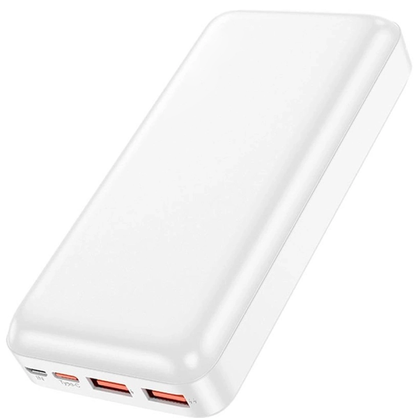 Портативный внешний аккумулятор Power Bank 30000 mAh белый eve1317 фото