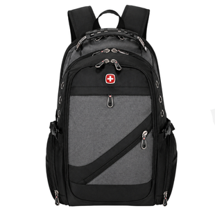 Швейцарский городской рюкзак SwissGear 8810 32 л для ноутбука с выходом под наушники Серый eve1675 фото