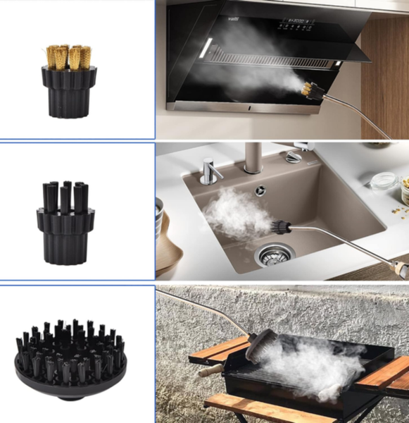 Пароочиститель Steam Cleaner 2500 Вт с насадками и дистиллированной водой Vitol 5 л eve1453 фото