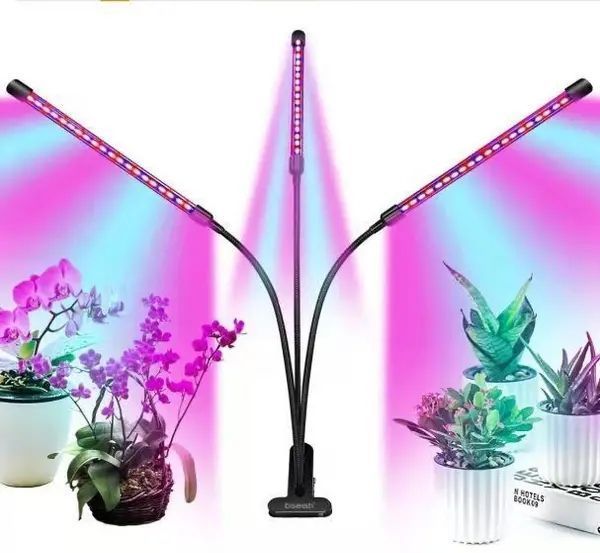 Світлодіодна фитолампа Grow Light 80 Вт &mdash; потрійна лампа для рослин з червоним і синім спектром eve1034 фото