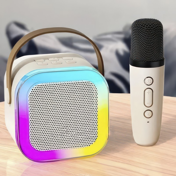 Портативна караоке-колонка K12 з мікрофоном та RGB підсвіткою &mdash; до 8 годин роботи eve1135 фото