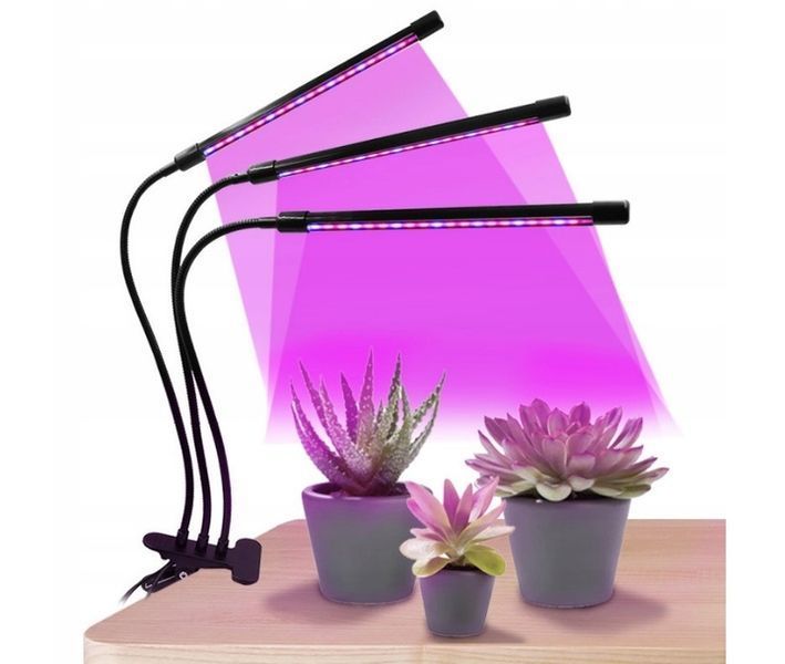 Світлодіодна фитолампа Grow Light 80 Вт &mdash; потрійна лампа для рослин з червоним і синім спектром eve1034 фото