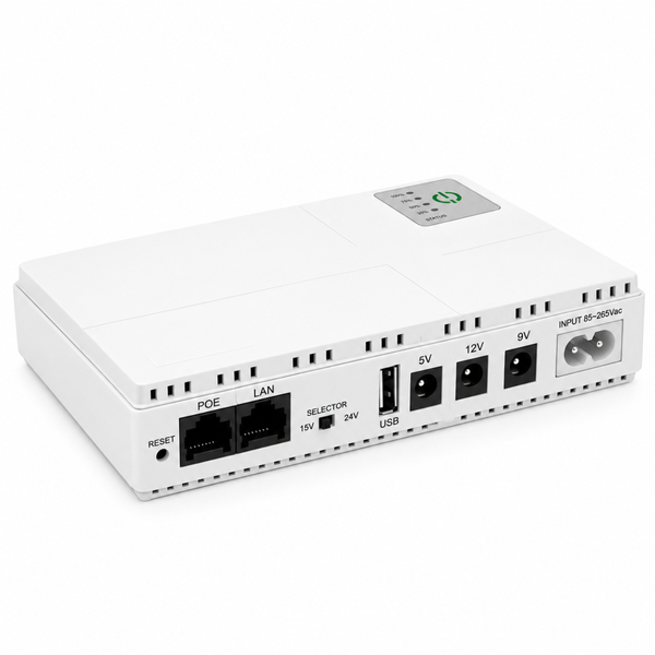 Джерело безперебійного живлення DC1018P для роутера 10400 мАг з PoE білий eve2175 фото