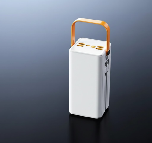 Портативний зовнішній акумулятор Power Bank 100000 mAh білий eve1321 фото