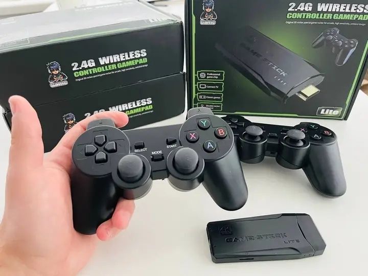 Ігрова приставка на 10000 ігор емулятор Dendy та Sega HDMI 4K Bluetooth 2.4 Game Boy, Nintendo, Atari, PlayStation 1 eve1038 фото