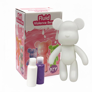 Флюїдний ведмедик Fluid Bear 16 см набір для творчості з фарбами 2 кольори eve1267 фото