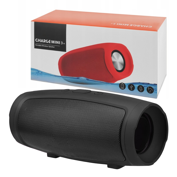 Портативна Bluetooth колонка Charge Mini 3+ чорна eve1381 фото