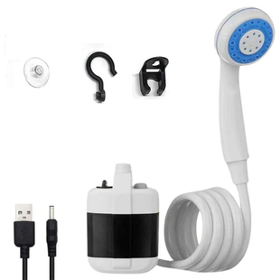 Портативний душ з насосом USB літієвий акумулятор 2200 мАч 4-5 л/хв eve1001 фото