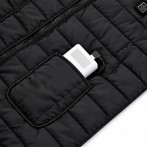 Жилет з електропідігрівом від USB 4XL чорний eve2138 фото