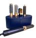 Фен-щітка мультистайлер Hot Air Styler 5 в 1 з насадками для укладки завивки і об'єму волос темно-синій в кейсі eve1335 фото 5