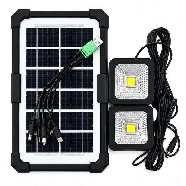 Солнечная зарядная станция CCLAMP CL-083-38 2400 мА&middot;ч с 2 LED-фонарями eve2018 фото