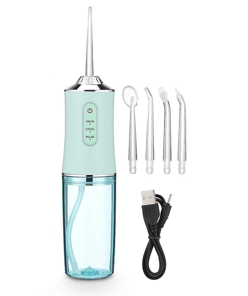 Ирригатор для полости рта ORAL IRRIGATOR 3 режима с насадками зеленый eve1284 фото