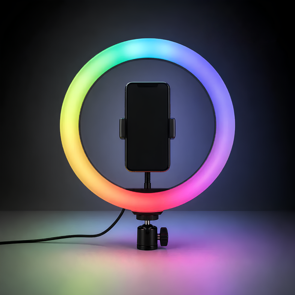 Кільцева LED-лампа 3D-26 RGB 26 см з USB-живленням eve2070 фото