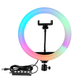 Кільцева LED-лампа 3D-26 RGB 26 см з USB-живленням eve2070 фото 1